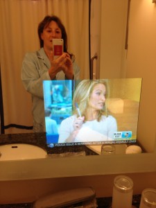 tv in mirror