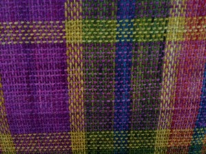 Plain weave on Lisa Kobeck's Rigid Heddle loom, in Blue Moon Fiber arts new yarn, Rustica. I am campaigning for a kit to be organized to weave this, because it is just gorgeous. 