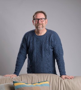 Duxbury Point pullover, from Simply Shetland 4, modeled by Bill Berk