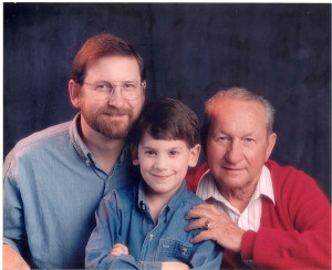 1994, three generations of William Berks. This is one of my favorite photos.