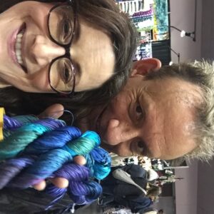 StephenBe picking out yarn for me (!) at Stitches West 2016